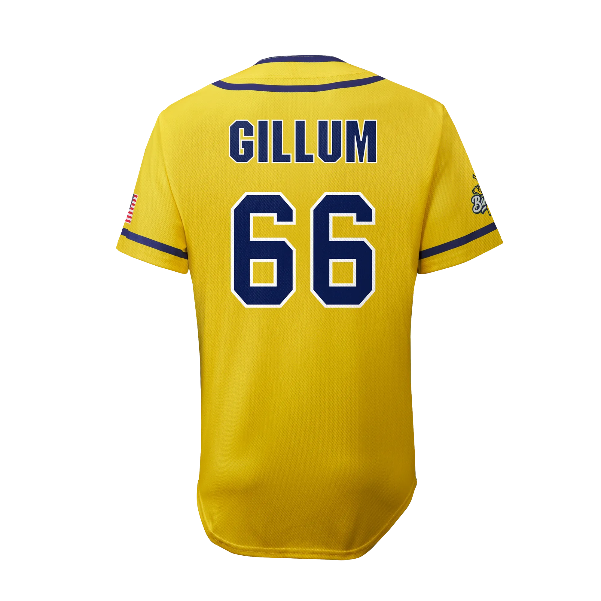 YOUTH Bananas Tyler Gillum #66 EvoShield Jersey - Yellow