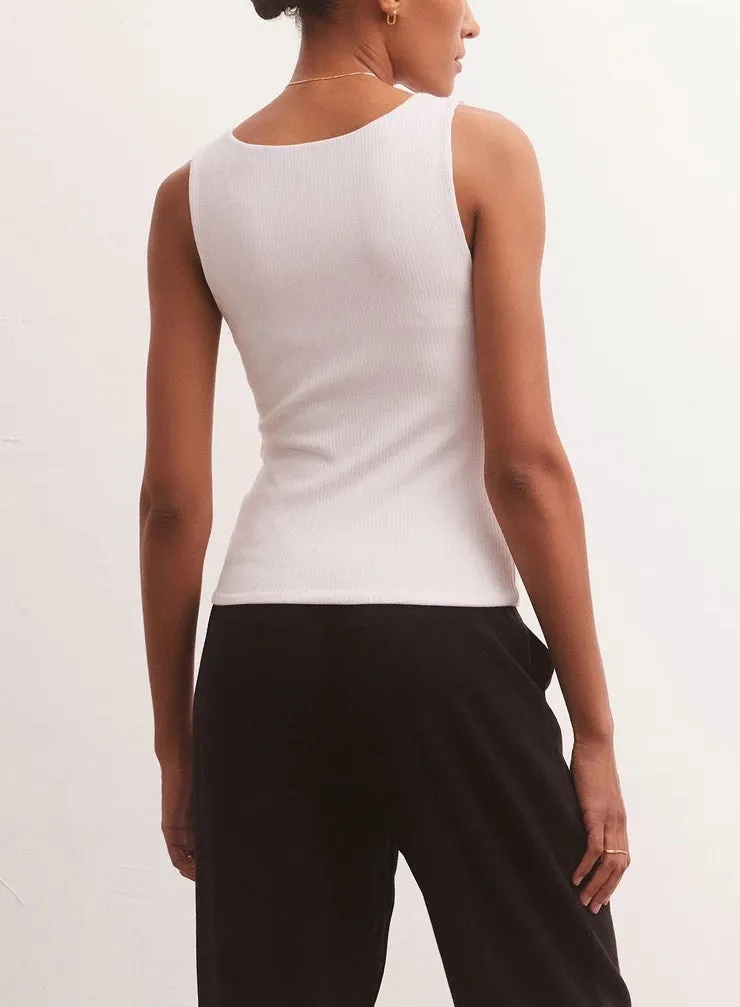 Z Supply Avala V-Neck Rib Top