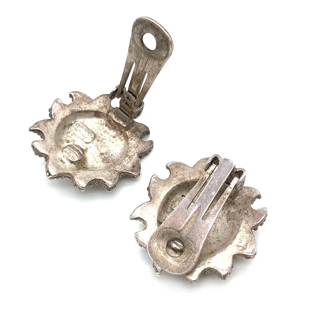 【カナダ輸入】ヴィンテージ Venue USA サン イヤリング/Vintage Venue USA Sun Clip On Earrings