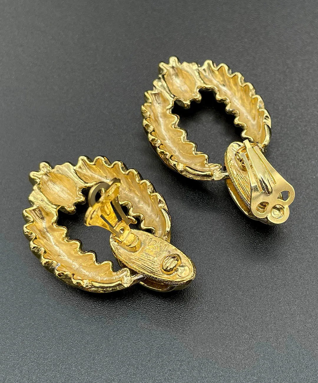 【フランス輸入】ヴィンテージ SPHINX ドアノッカー メタル イヤリング/Vintage SPHINX DOOR KNOCKER Clip On Earrings